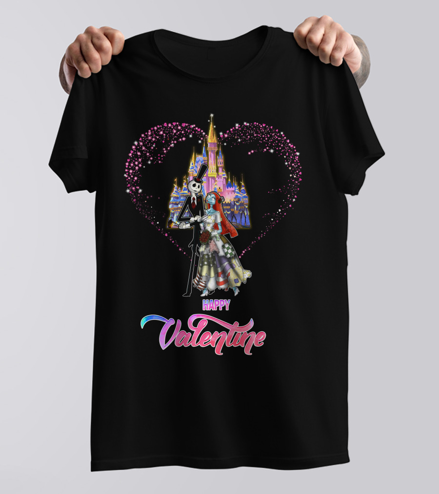 Happily Ever After Jack Valentine Magic Castle Heart T-Shirt