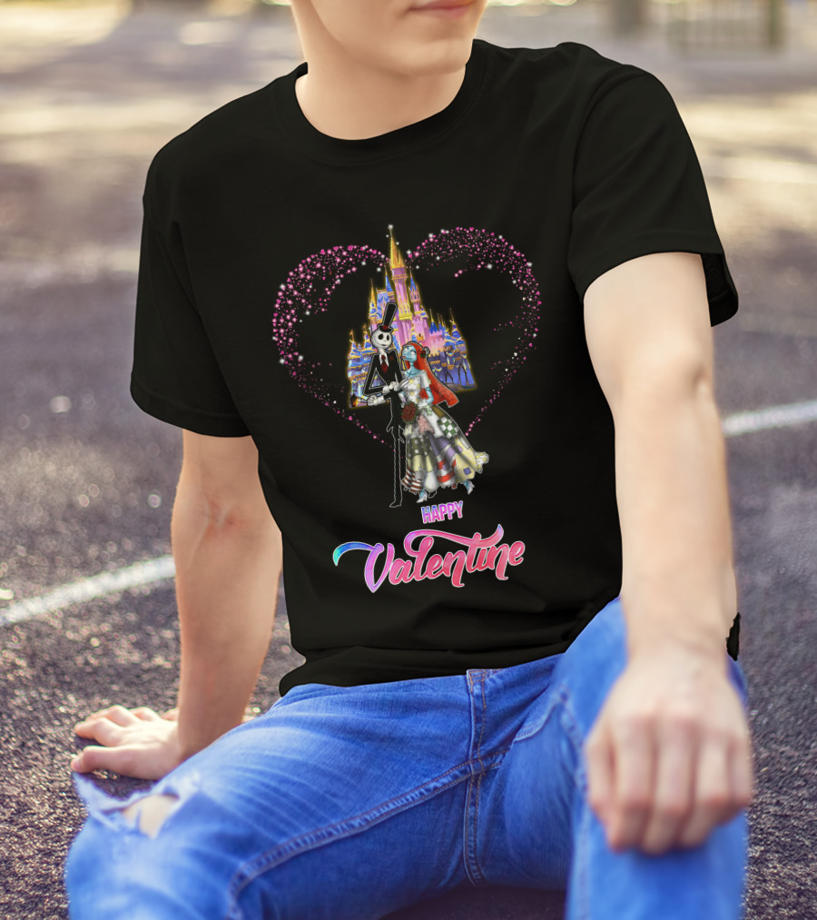 Happily Ever After Jack Valentine Magic Castle Heart T-Shirt