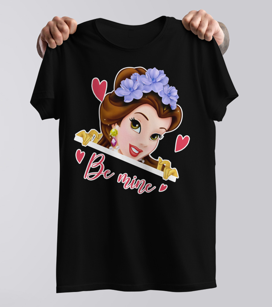 Belle Be Mine Hearts And Flowers T-Shirt
