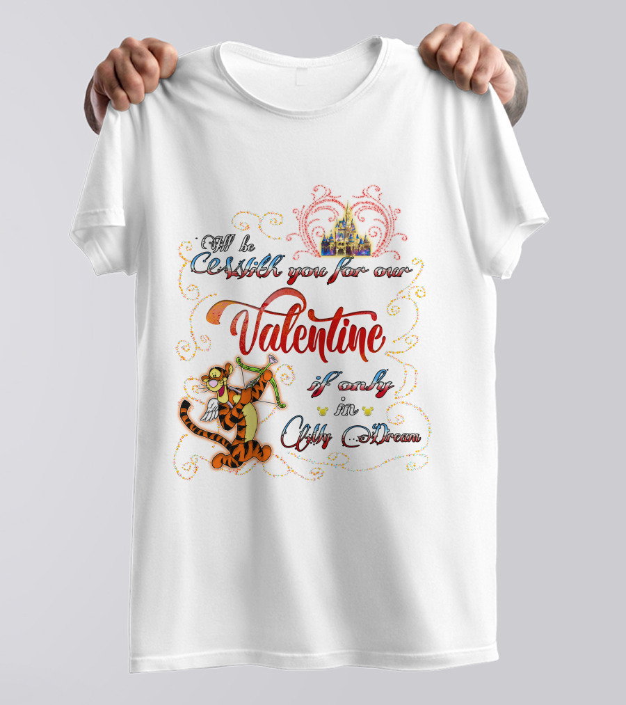 Valentine Castle Tigger Cupid Dream Wishes T-Shirt