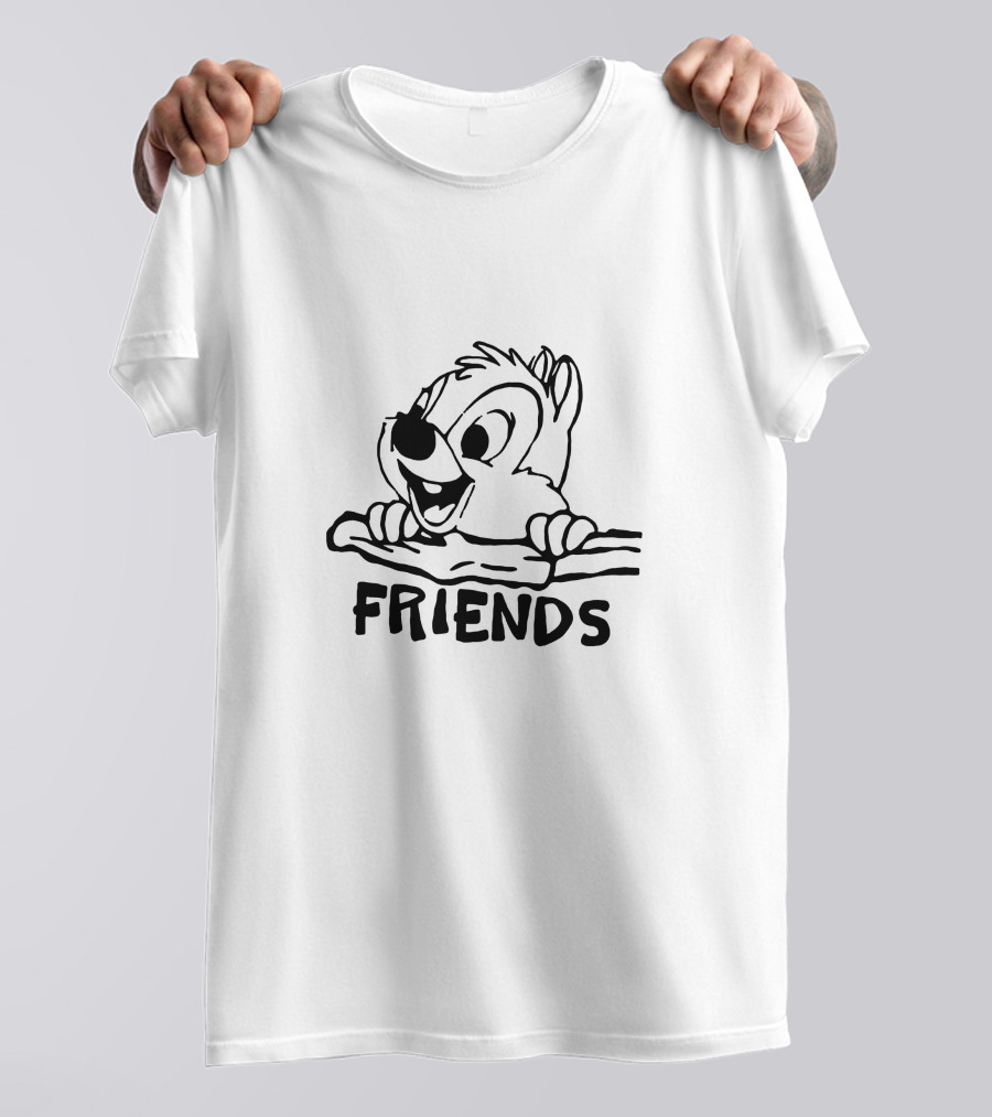 Dale Friends Chipmunk Character Image T-Shirt