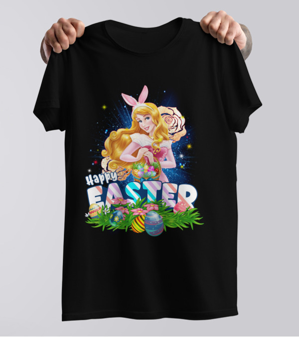 Aurora Happy Easter Bunny Ears Egg Hunt T-Shirt