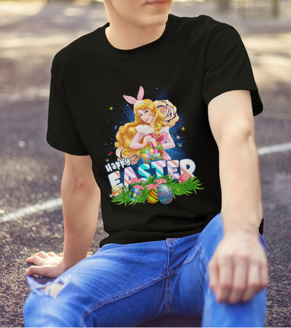 Aurora Happy Easter Bunny Ears Egg Hunt T-Shirt