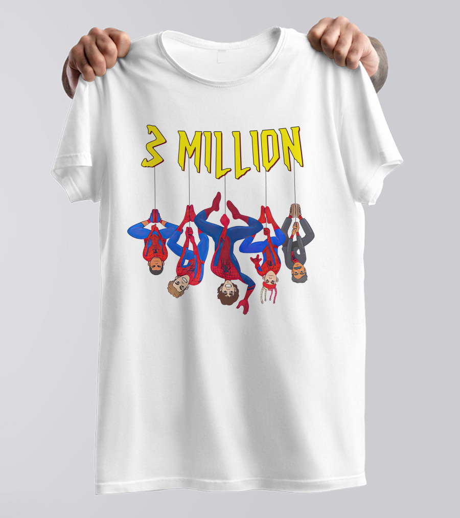 3 Million Subscribers Spider Suit T-Shirt