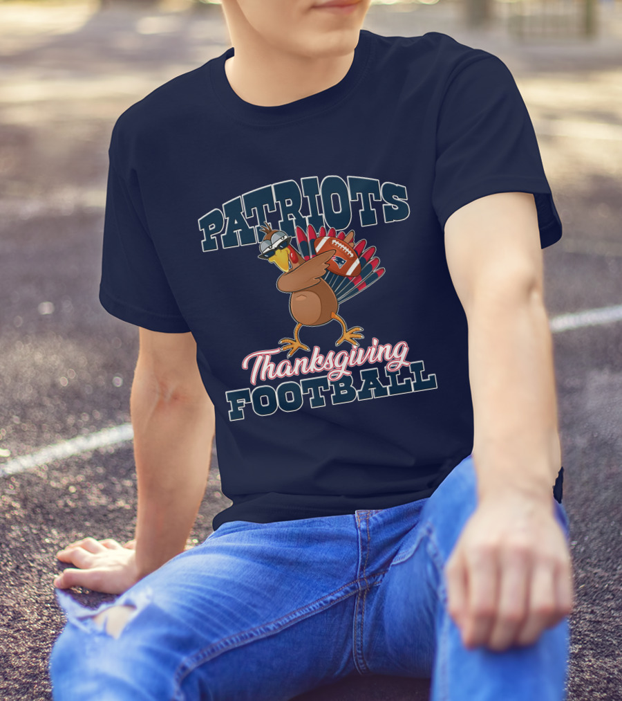 PATRIOTS Thanksgiving Football Turkey T-Shirt