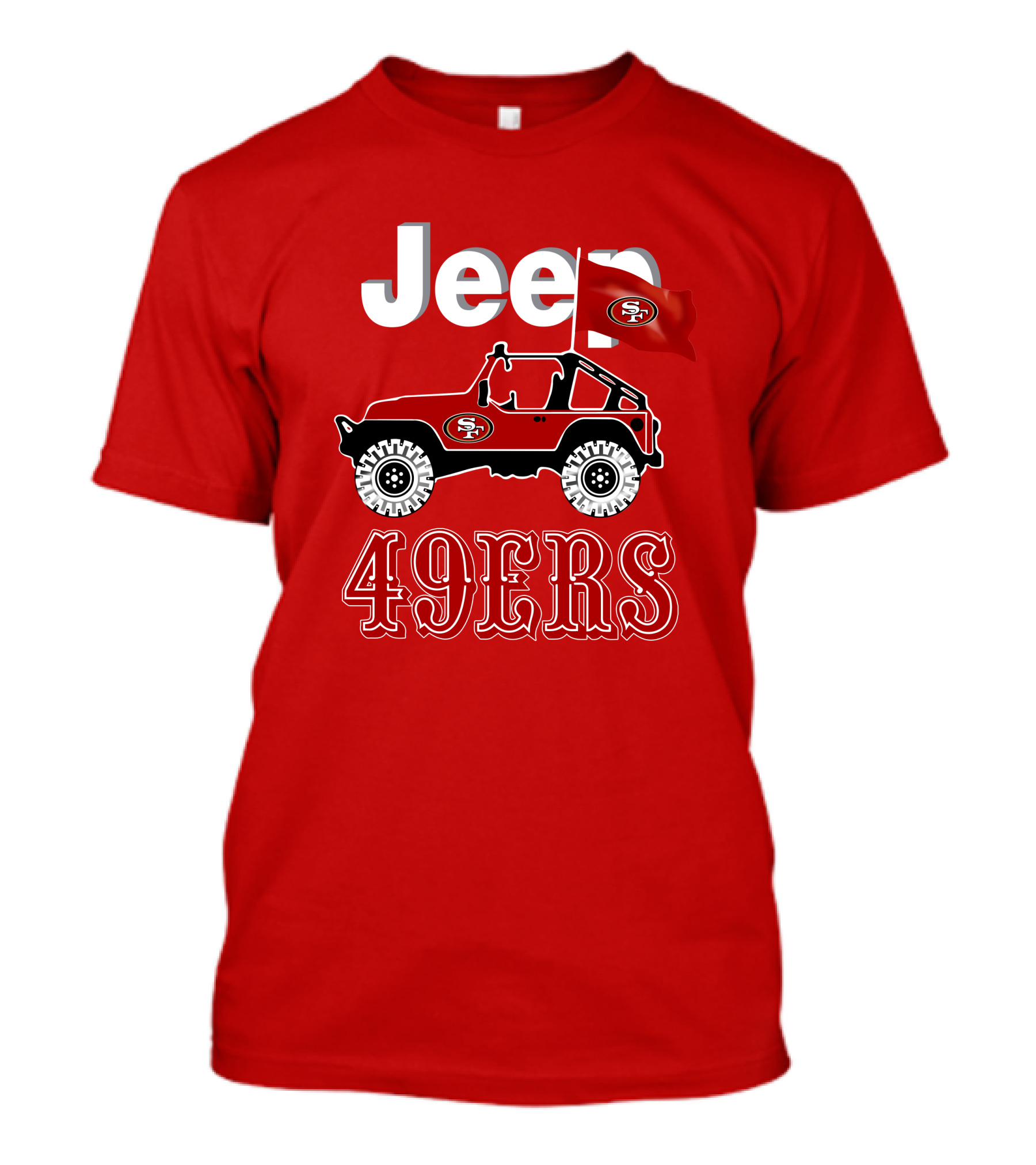Jeep 49ers SF Flag T-Shirt