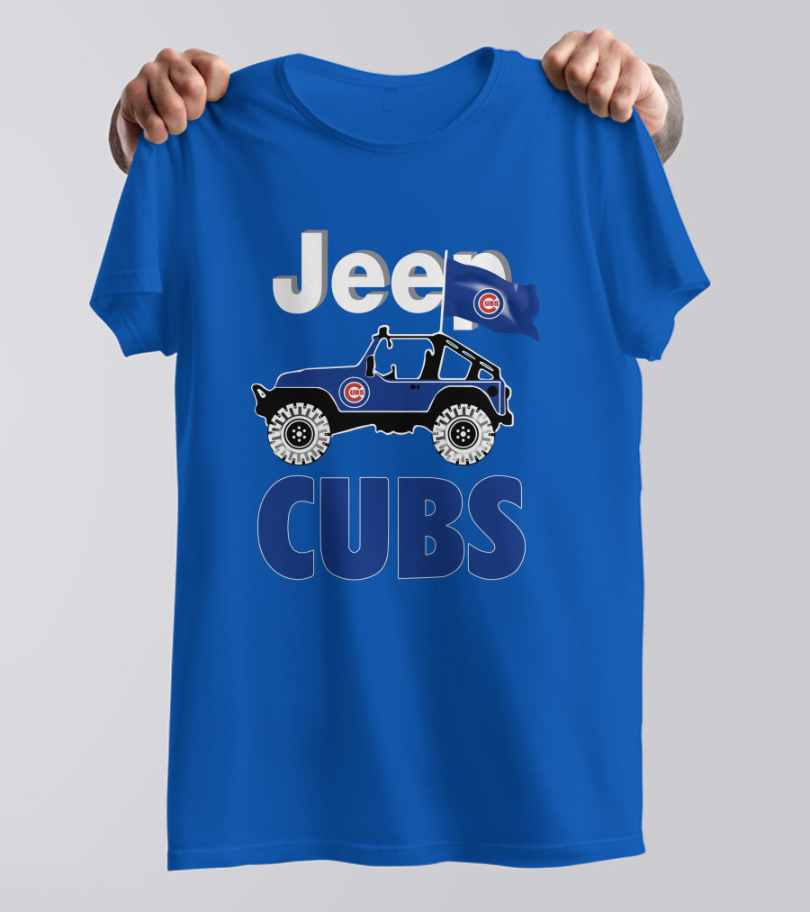 Jeep Cubs Coming Chicago Cubs Jeep T-Shirt