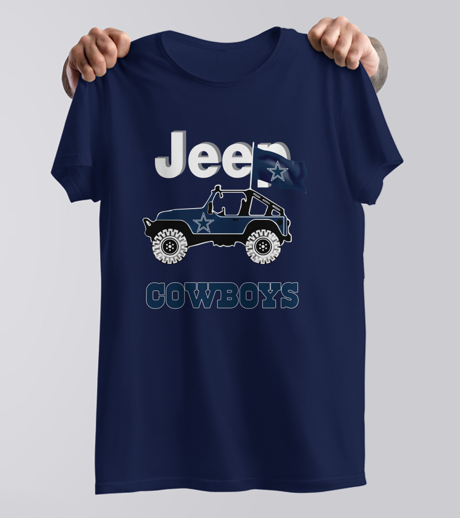 Dallas Cowboys Jeep Star Logo Flag T-Shirt