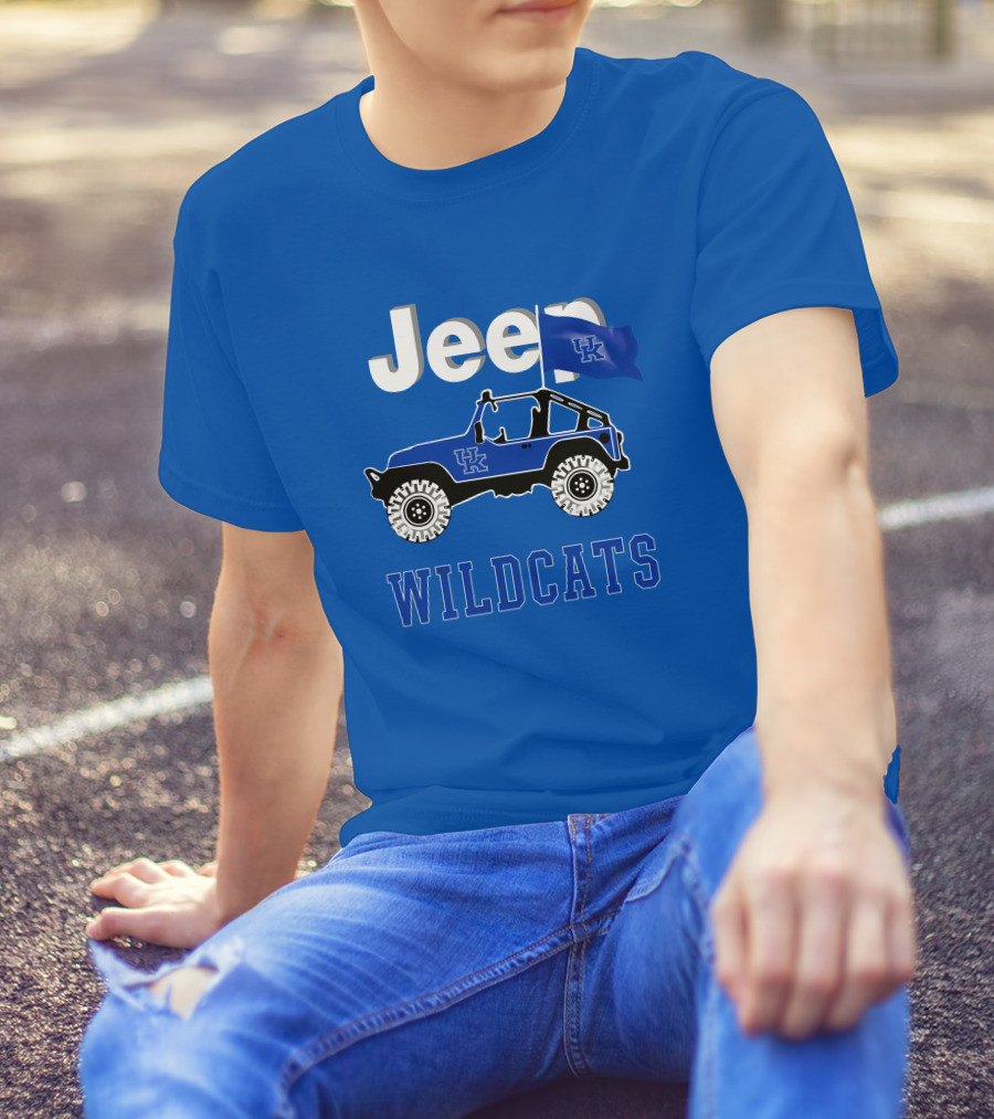 Jeep Kentucky Wildcats Flag Edition T-Shirt