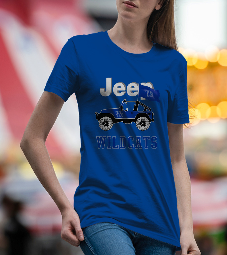 Jeep Kentucky Wildcats Flag Edition T-Shirt