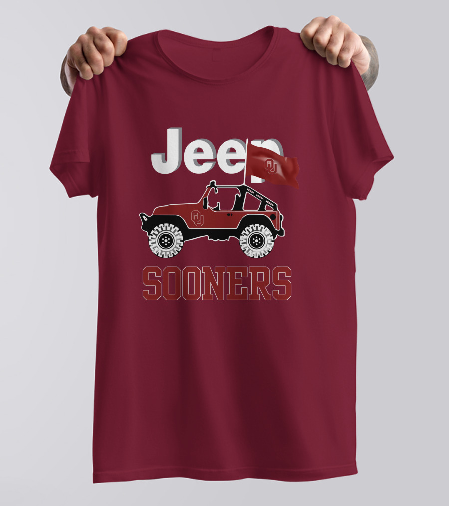 Jeep Sooners Ou Flag T-Shirt