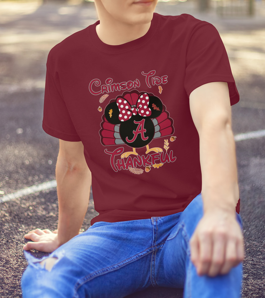 Crimson Tide Thankful Turkey Minnie A T-Shirt
