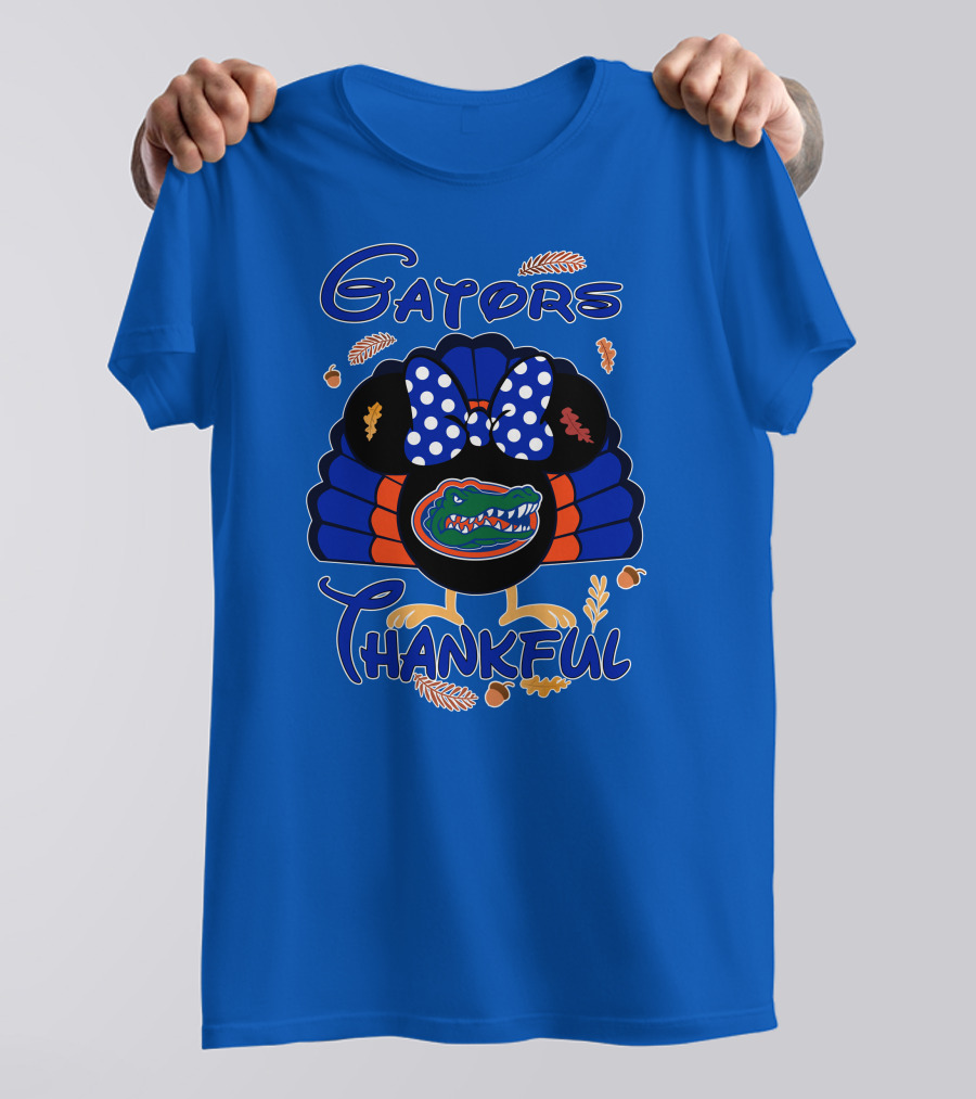 Gators Thankful Minnie Thanksgiving T-Shirt