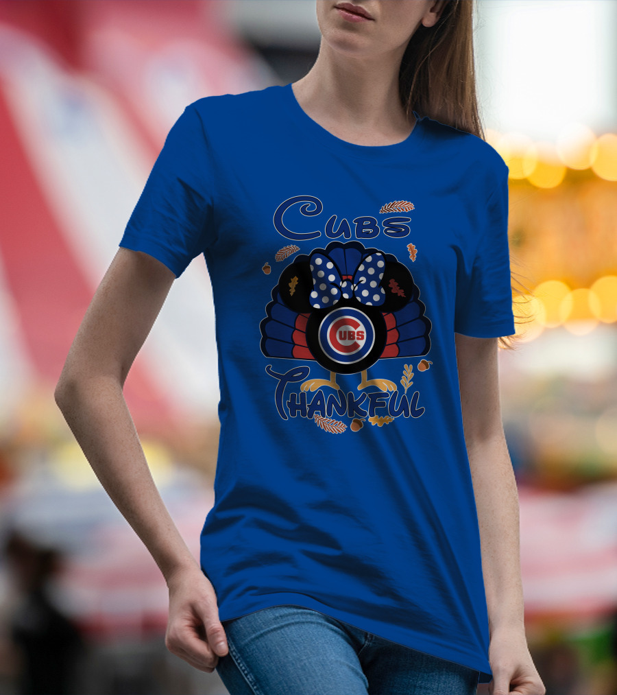 Cubs Thankful Minnie Thanksgiving T-Shirt