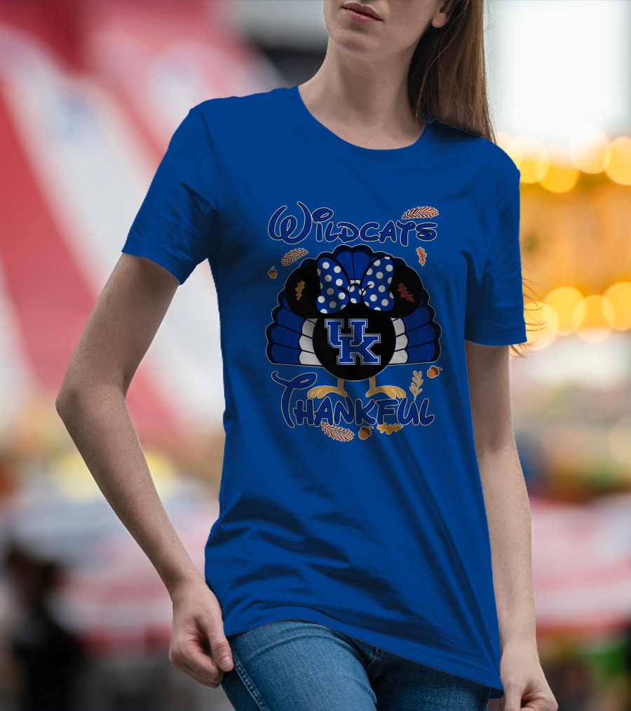 Wildcats Thankful UK Minnie Thanksgiving T-Shirt