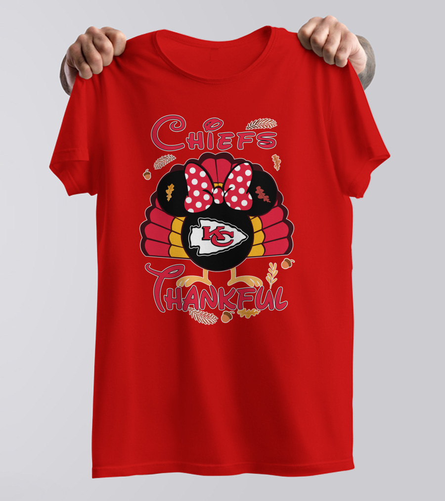 Chiefs Thankful Kansas City Minnie Thanksgiving T-Shirt
