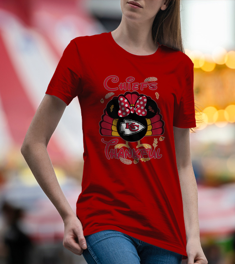 Chiefs Thankful Kansas City Minnie Thanksgiving T-Shirt