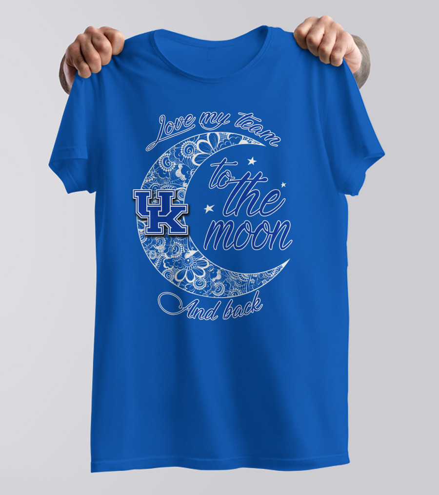 Kentucky Wildcats Love My Team To The Moon And Back UK T-Shirt