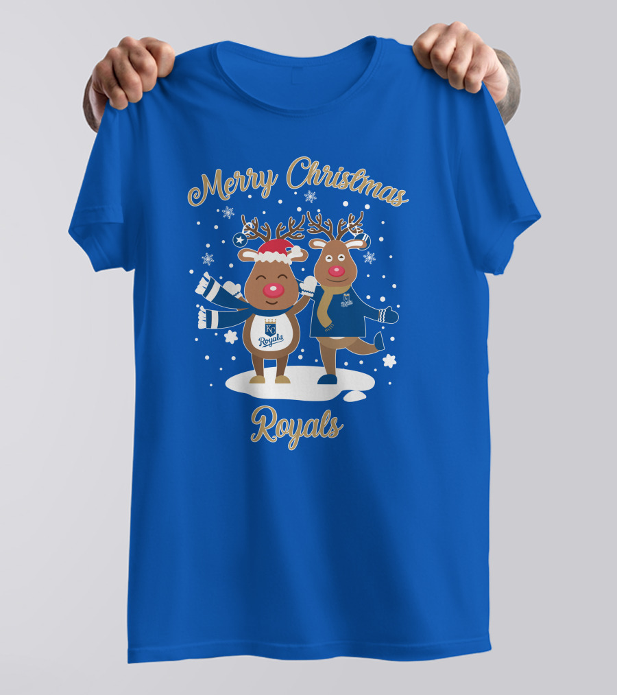 Merry Christmas Kansas City Royals Reindeer T-Shirt