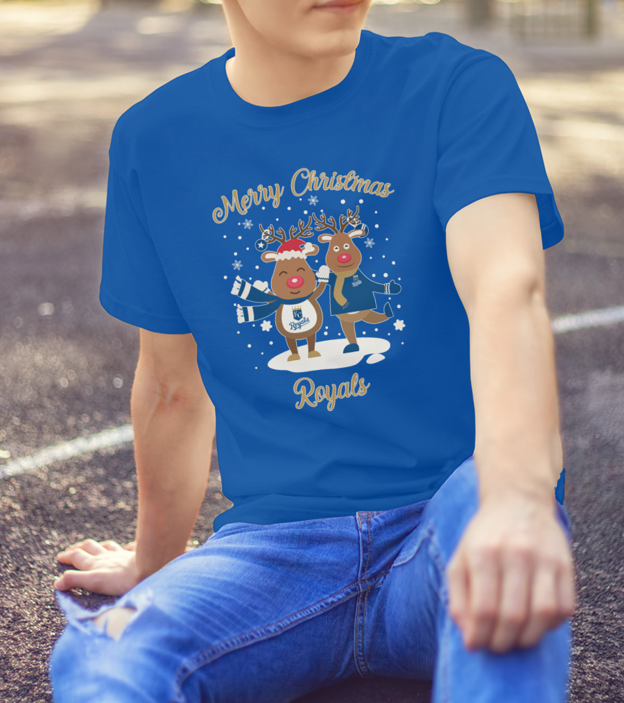 Merry Christmas Kansas City Royals Reindeer T-Shirt