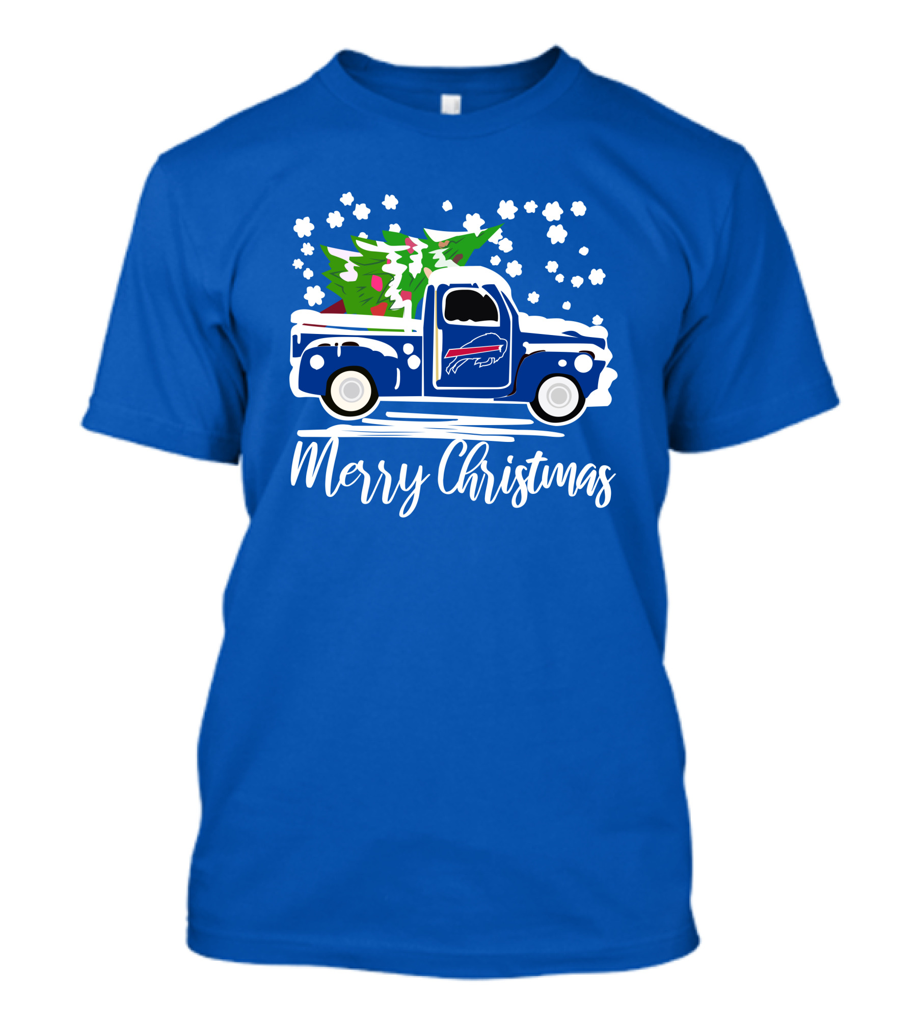 Buffalo Bills Vintage Truck Merry Christmas T-Shirt