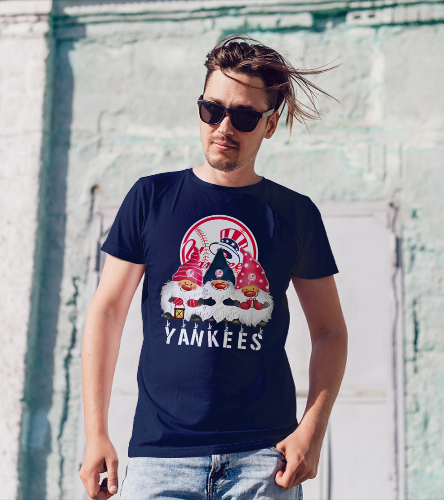 Yankees Merry Christmas Happy Holidays New York Yankees T-Shirt