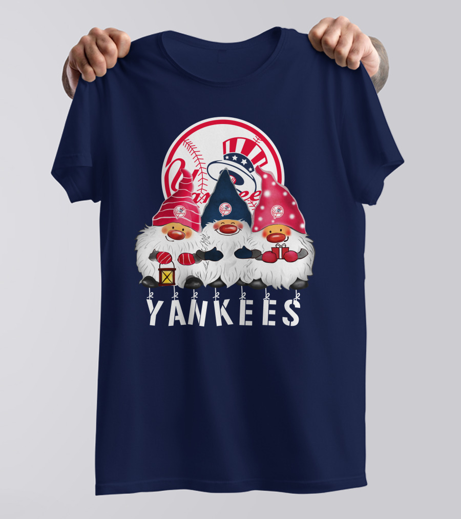 Yankees Merry Christmas Happy Holidays New York Yankees T-Shirt