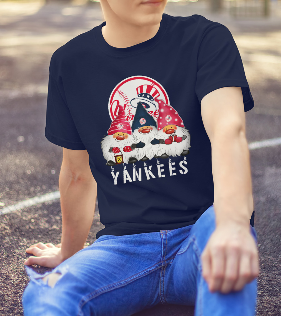 Yankees Merry Christmas Happy Holidays New York Yankees T-Shirt
