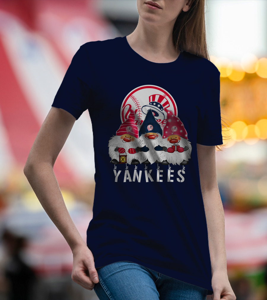 Yankees Merry Christmas Happy Holidays New York Yankees T-Shirt