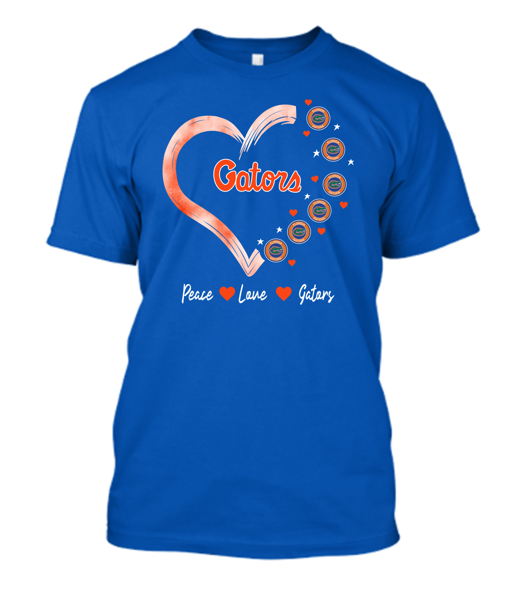 Peace Love Gators Heart Florida Gators T-Shirt