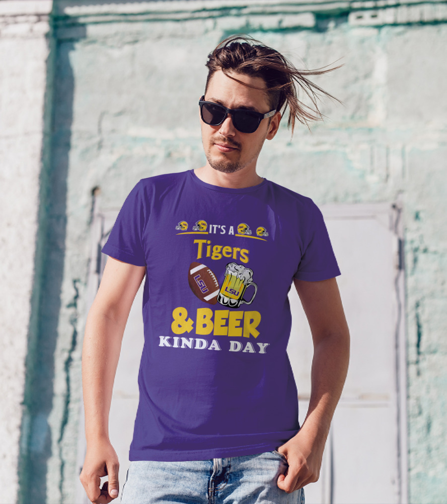 LSU Tigers Football And Beer Celebration Day T-Shirt