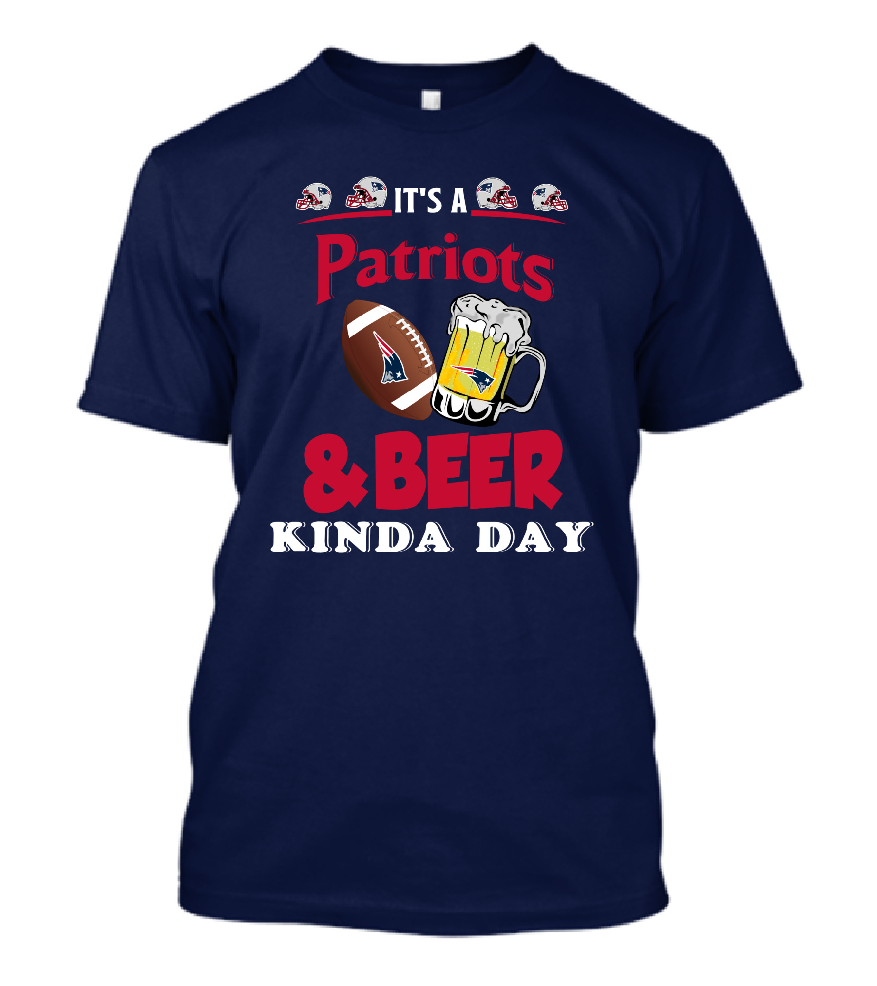 New England Patriots Football And Beer Celebration Day T-Shirt