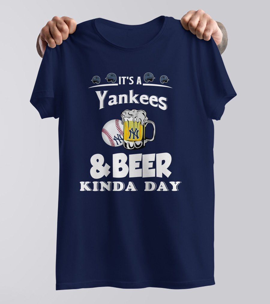 Yankees Baseball And Beer Fans Perfect Day T-Shirt