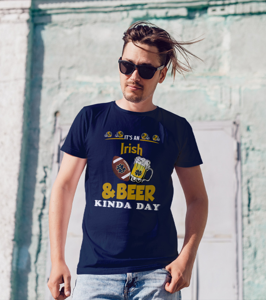 It's An Irish And Beer Kinda Day With Football Helmets And Mug T-Shirt