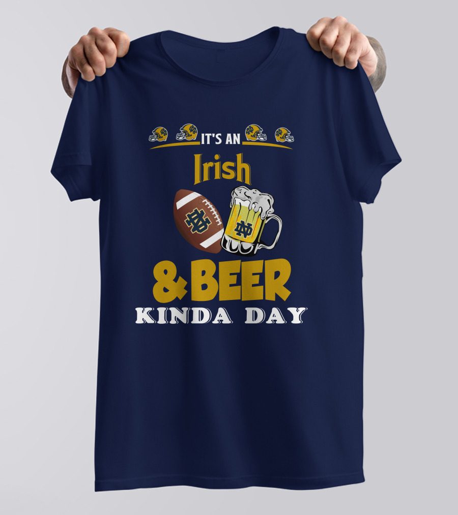 It's An Irish And Beer Kinda Day With Football Helmets And Mug T-Shirt