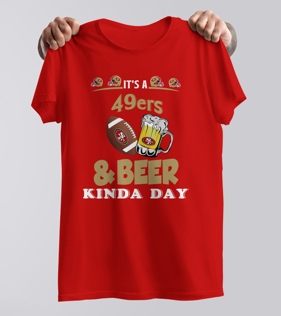 San Francisco 49ers Football And Beer Day T-Shirt