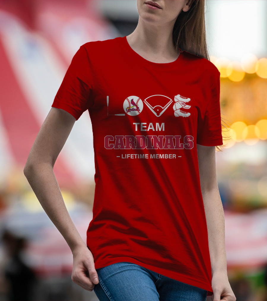 LOVE Team Cardinals Lifetime Member T-Shirt