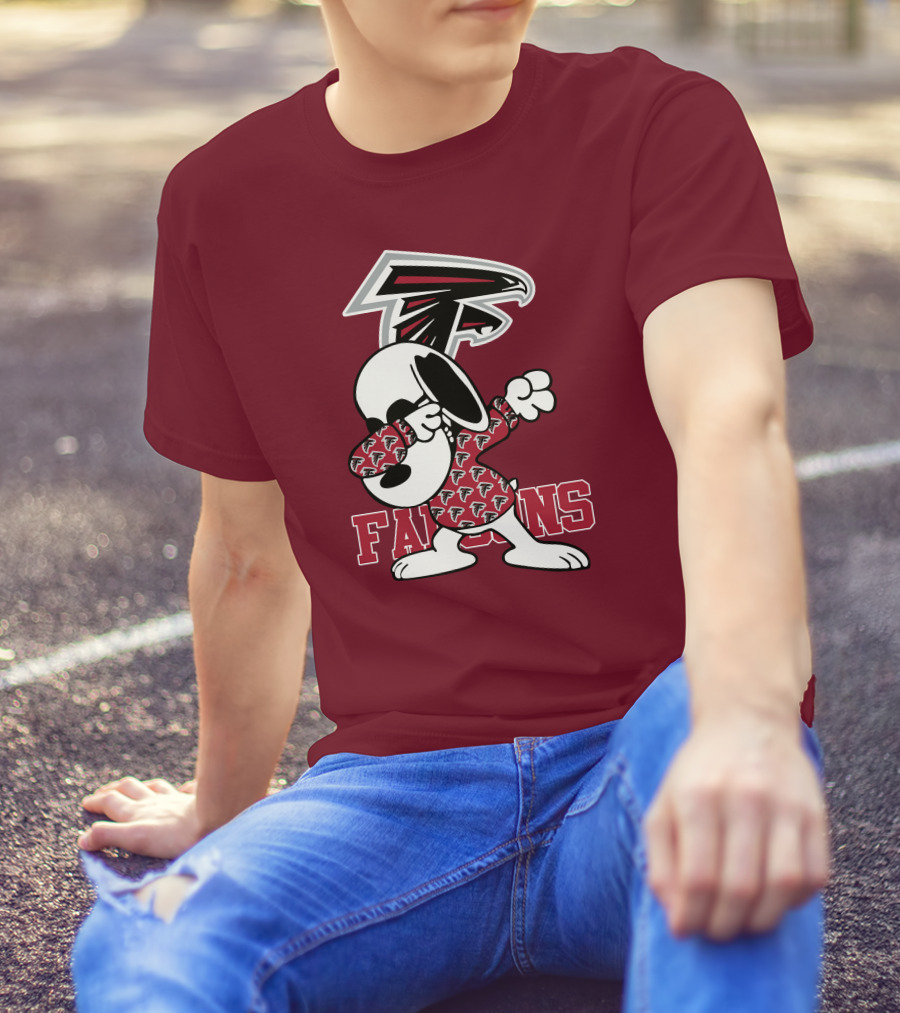 Atlanta Falcons Snoopy Dabbing T-Shirt