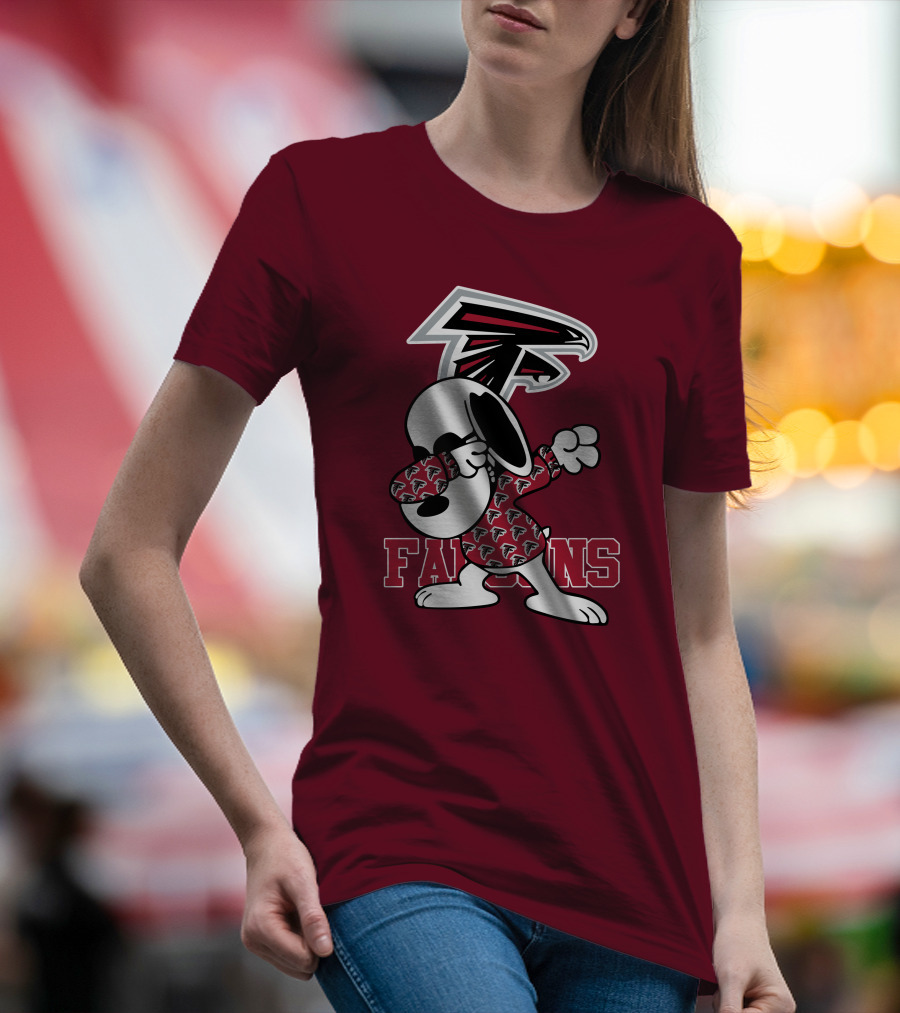 Atlanta Falcons Snoopy Dabbing T-Shirt