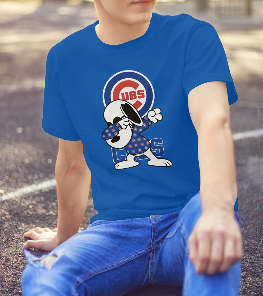 Chicago Cubs Snoopy Dabbing T-Shirt