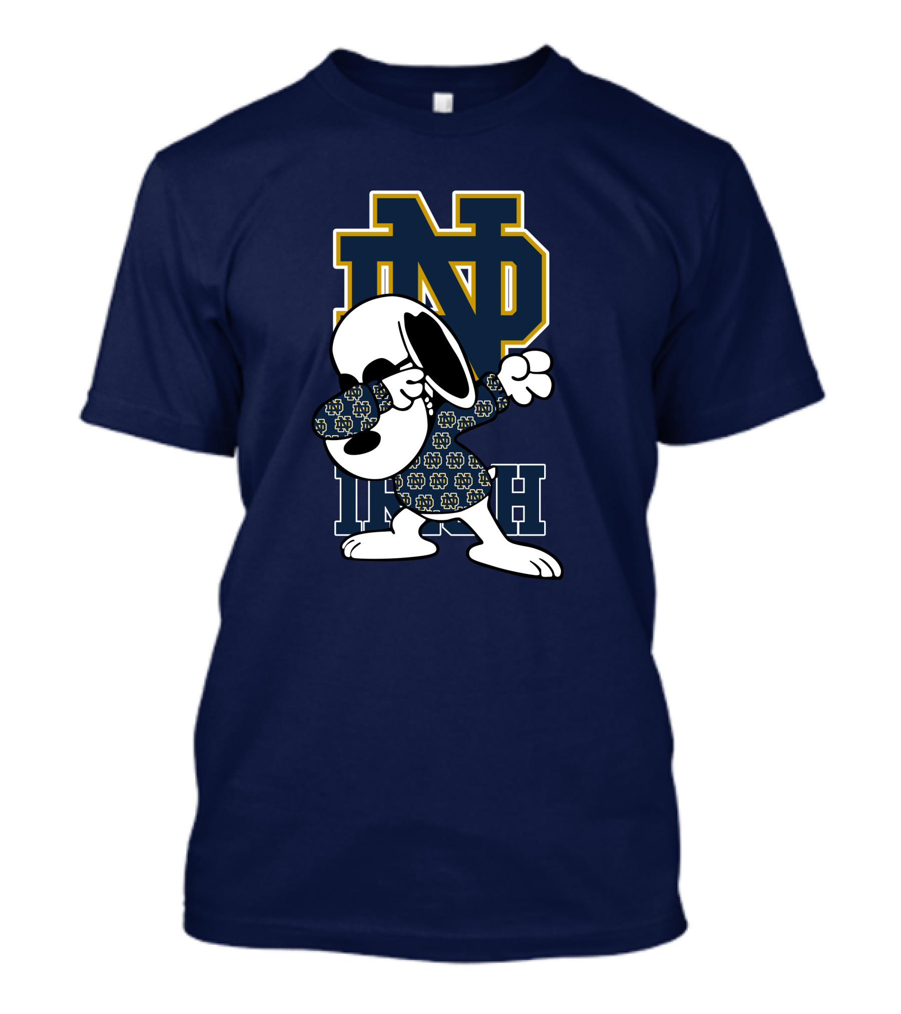 ND Irish Snoopy Dabbing Notre Dame Fighting Irish T-Shirt