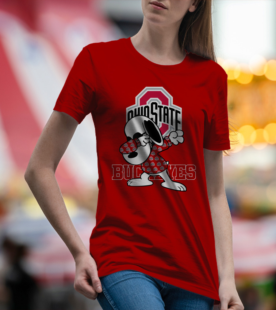 Ohio State Buckeyes Snoopy Dabbing T-Shirt
