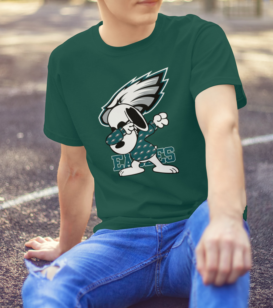 Philadelphia Eagles Snoopy Dabbing Mascot T-Shirt