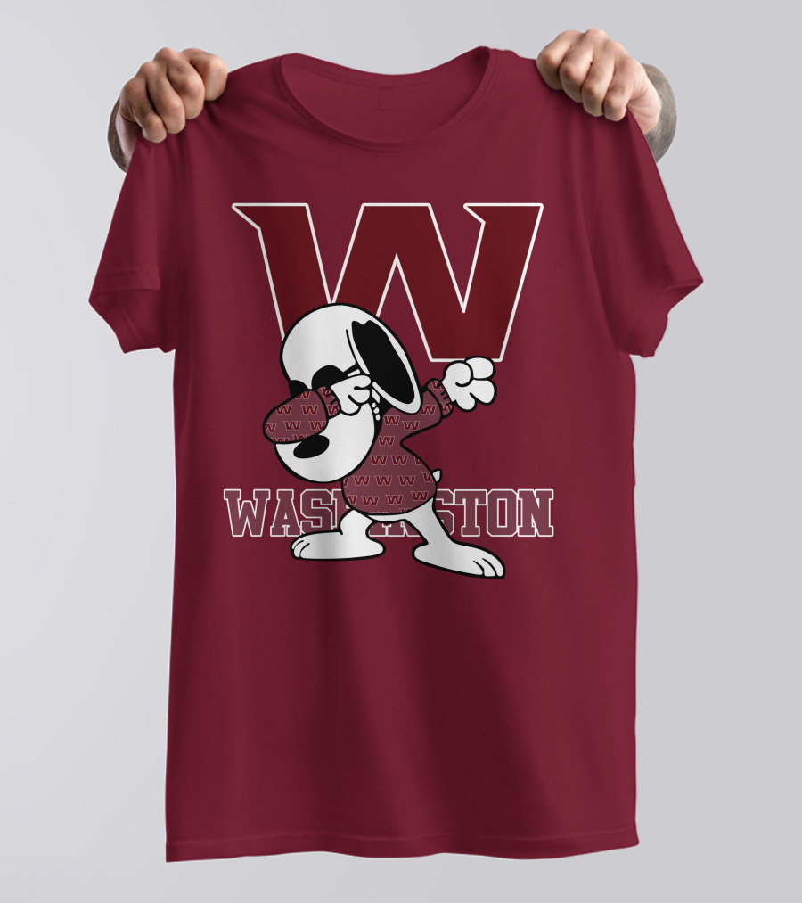 Washington Snoopy Dabbing With W T-Shirt