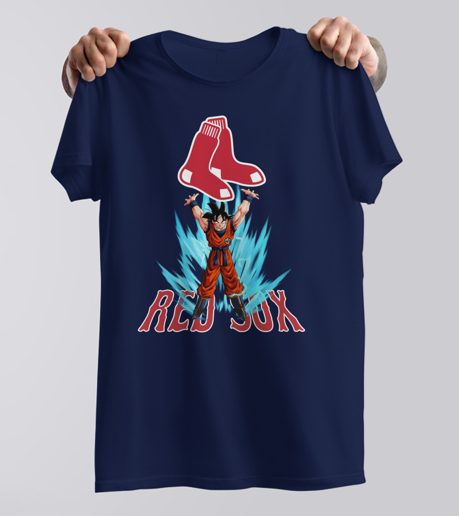 Boston Red Sox Goku Super Saiyan Transformation Socks T-Shirt