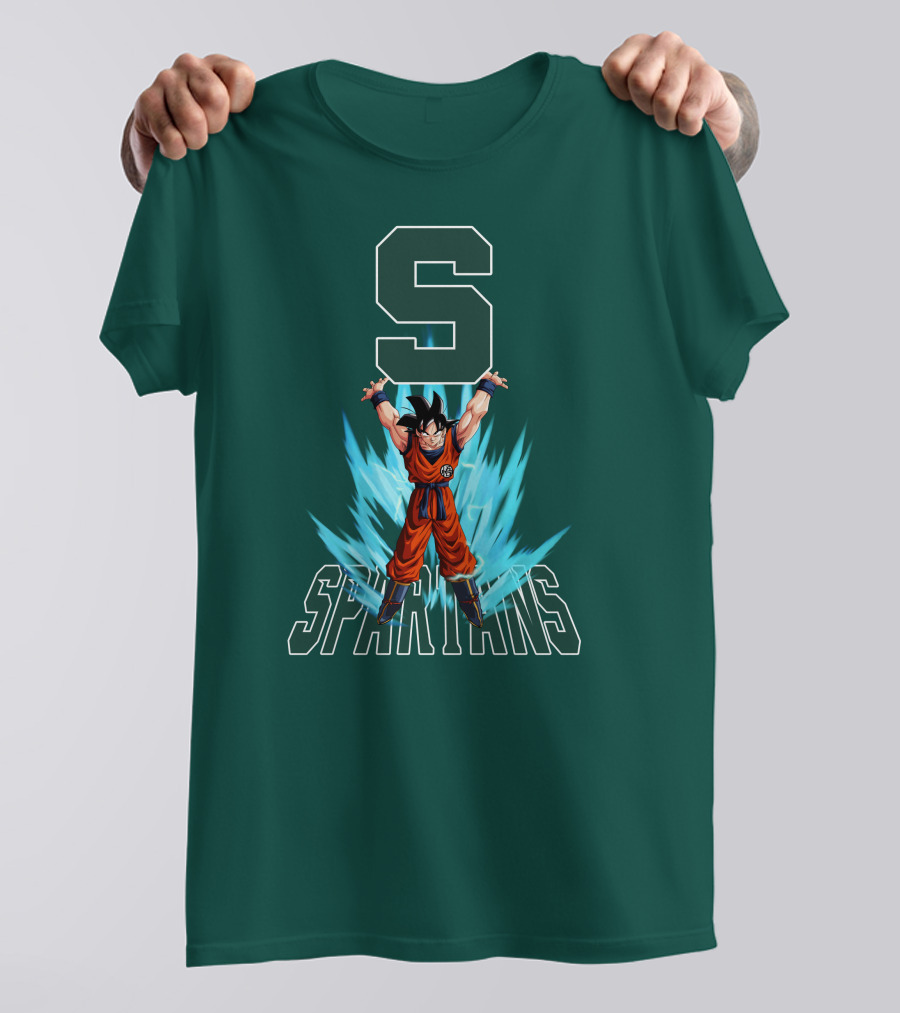 Michigan State Spartans Super Saiyan Goku Energy Burst T-Shirt