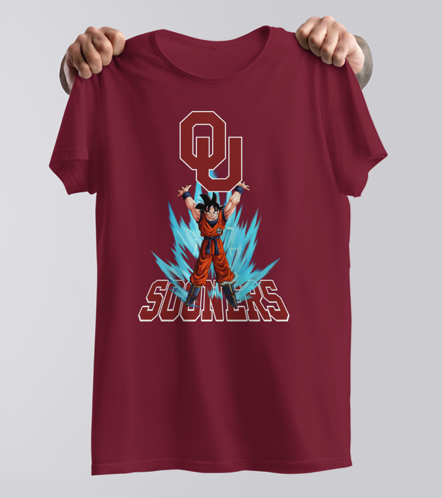 Oklahoma Sooners Ou Songoku Super Saiyan Energy Burst T-Shirt