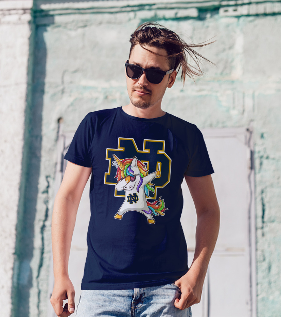 Notre Dame Fighting Irish Dab Unicorn ND T-Shirt