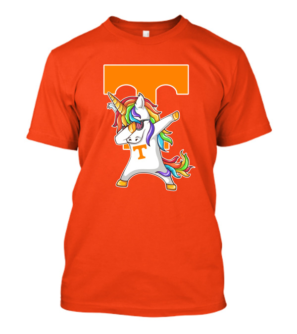 Tennessee Volunteers Dabbing Unicorn With Iconic Orange T T-Shirt