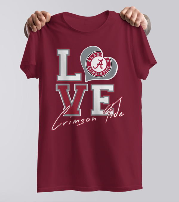 LOVE Alabama Crimson Tide T-Shirt